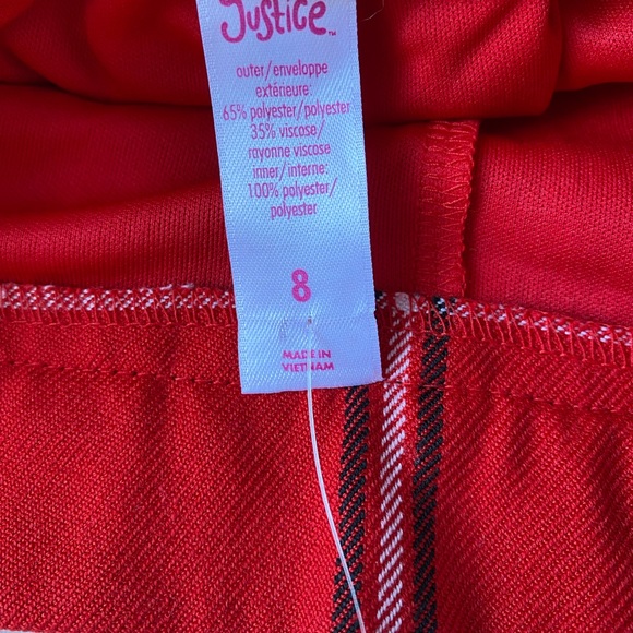 New red tartan plaid skirt. - Picture 3 of 3